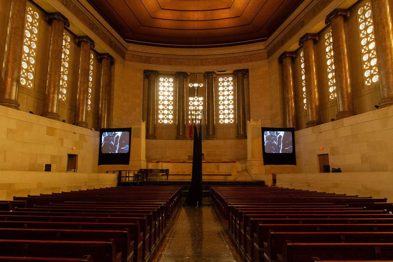 image of an empty church