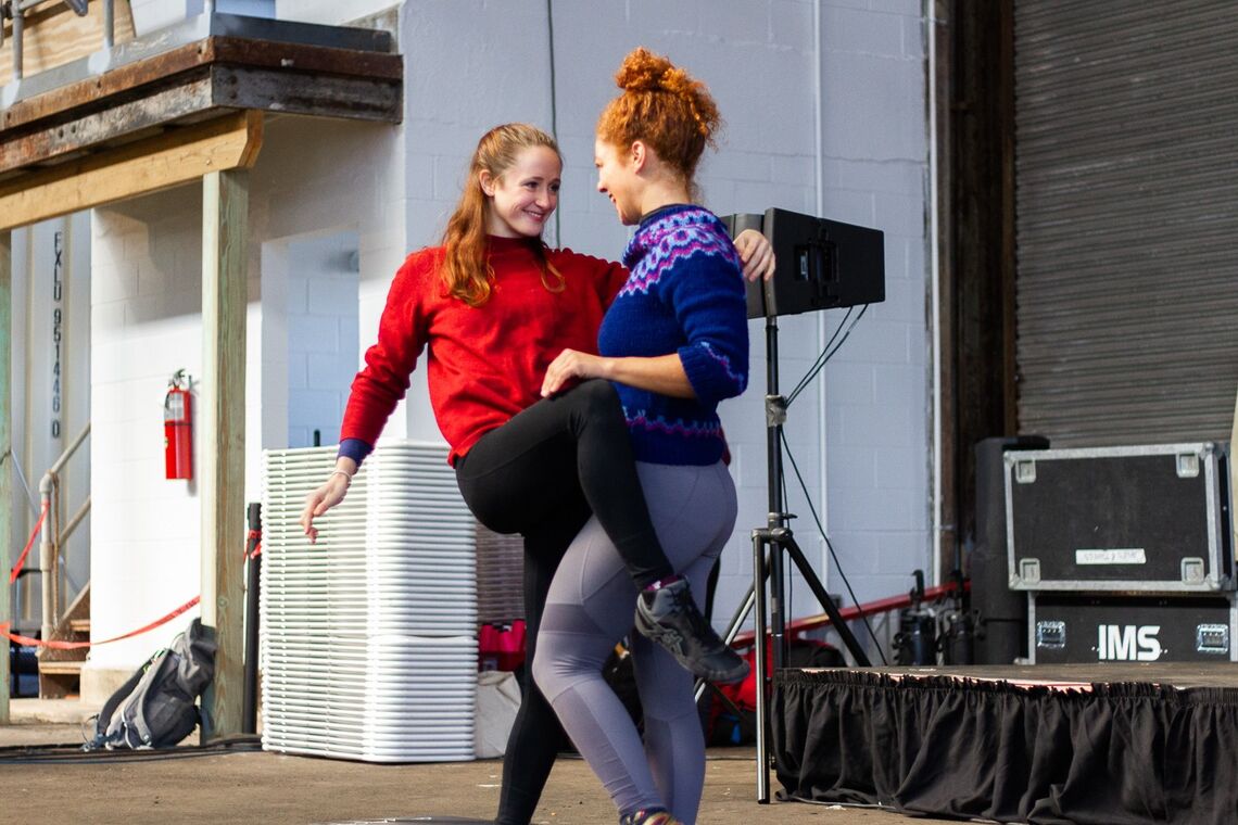 An image of two people dancing.
