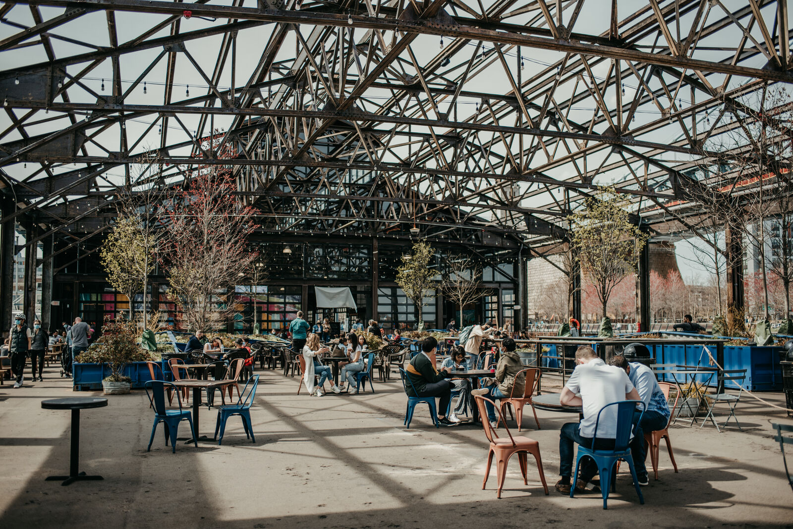 Interior view of Cherry Street Pier